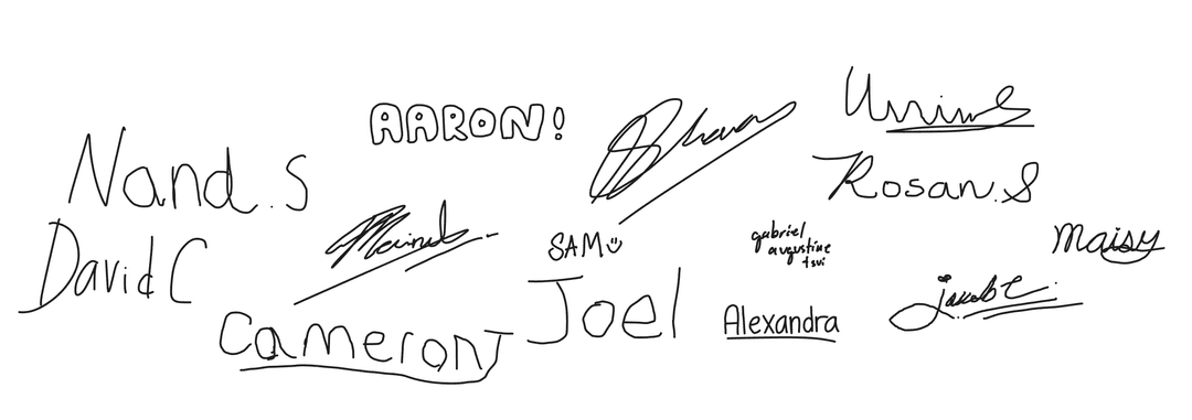 Organizer signatures